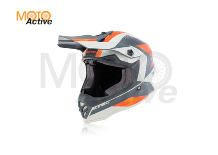 Шлем детский (кроссовый) Acerbis IMPACT STEEL JUNIOR Orange/Grey